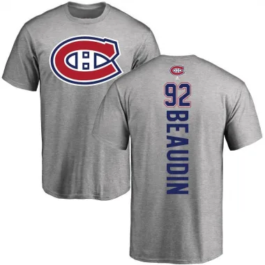 Ash Youth Nicolas Beaudin Montreal Canadiens Backer T-Shirt -